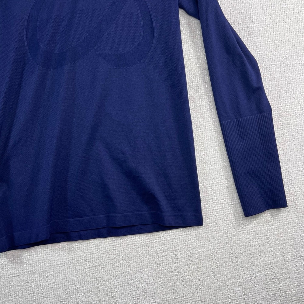 CRZ YOGA Womens L Blue Seamless Long Sleeve Athletic Yoga Top R211 - Picture 4 of 11